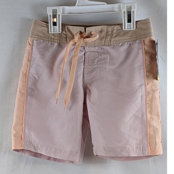 Art Class Colorblock Swim Trunks Light Pink 4 UPF 50+ Swimsuit Beach Pool Pocket - Picture 1 of 11